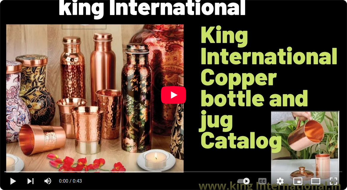Copper Bedside Bottles With 2 Glasses In Gift Box